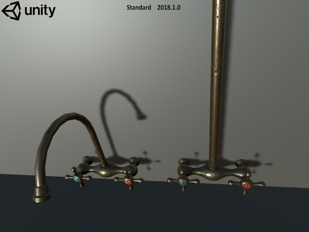 Faucet Shower Bathroom Set Free low-poly 3D model_5
