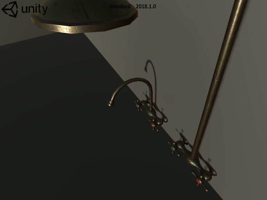 Faucet Shower Bathroom Set Free low-poly 3D model_9