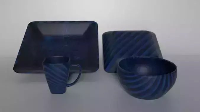 Dinnerware Set 3D model
