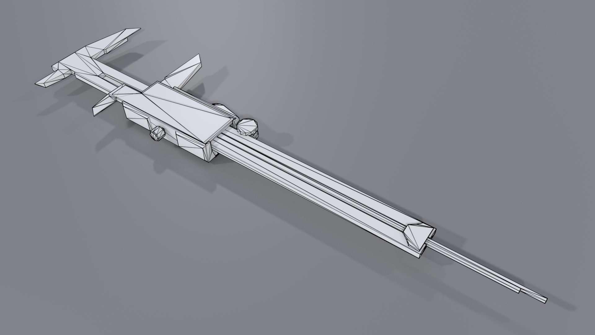 Digital caliper PBR Low-poly 3D model_13