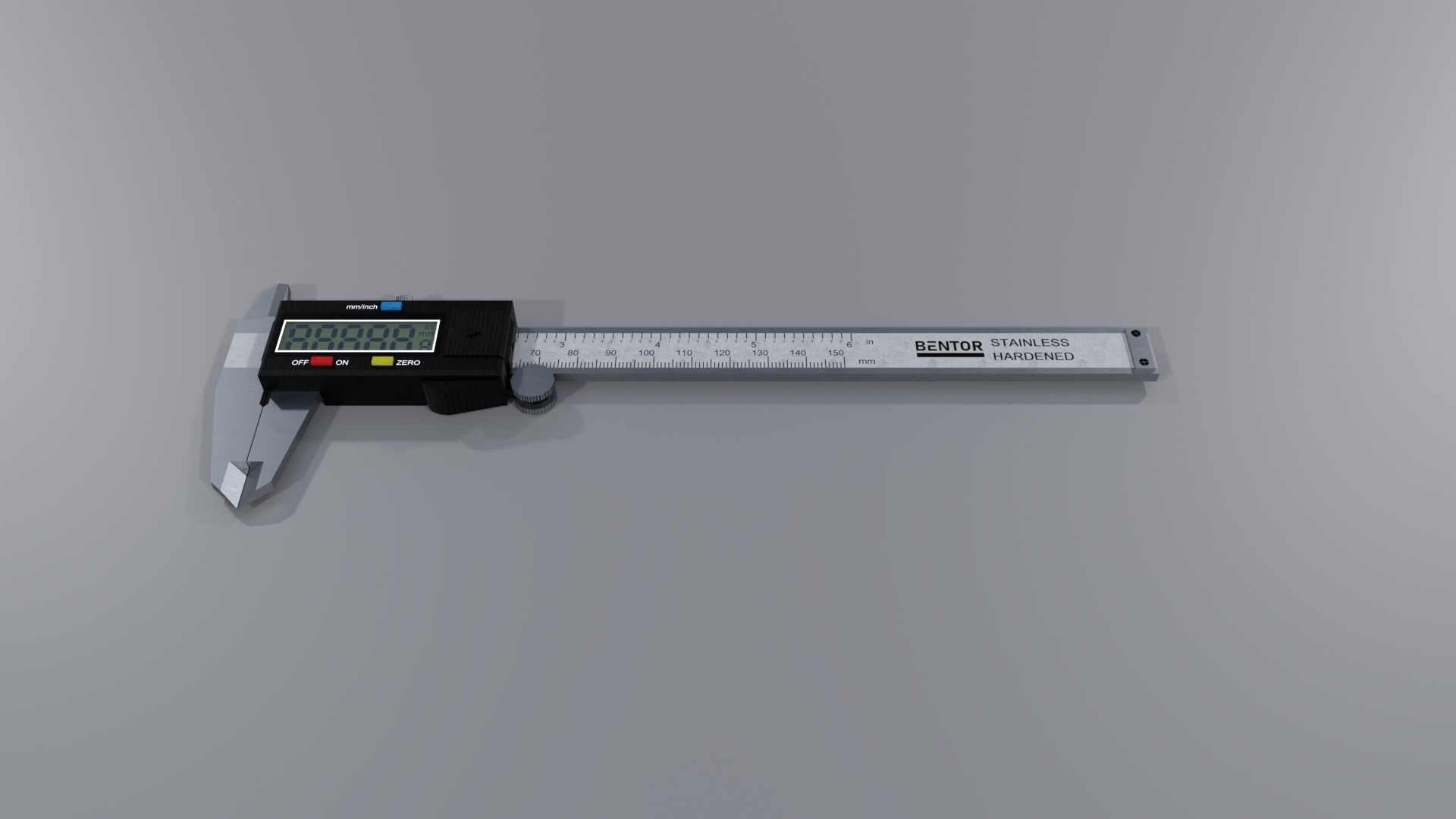 Digital caliper PBR Low-poly 3D model_3