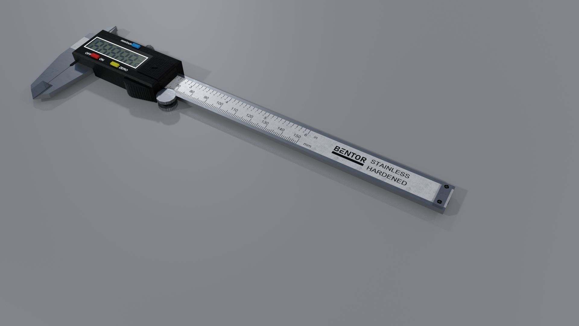 Digital caliper PBR Low-poly 3D model_5