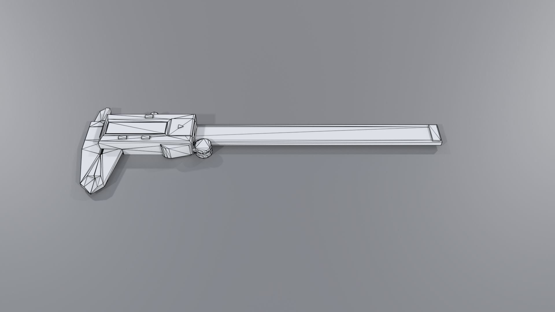 Digital caliper PBR Low-poly 3D model_10
