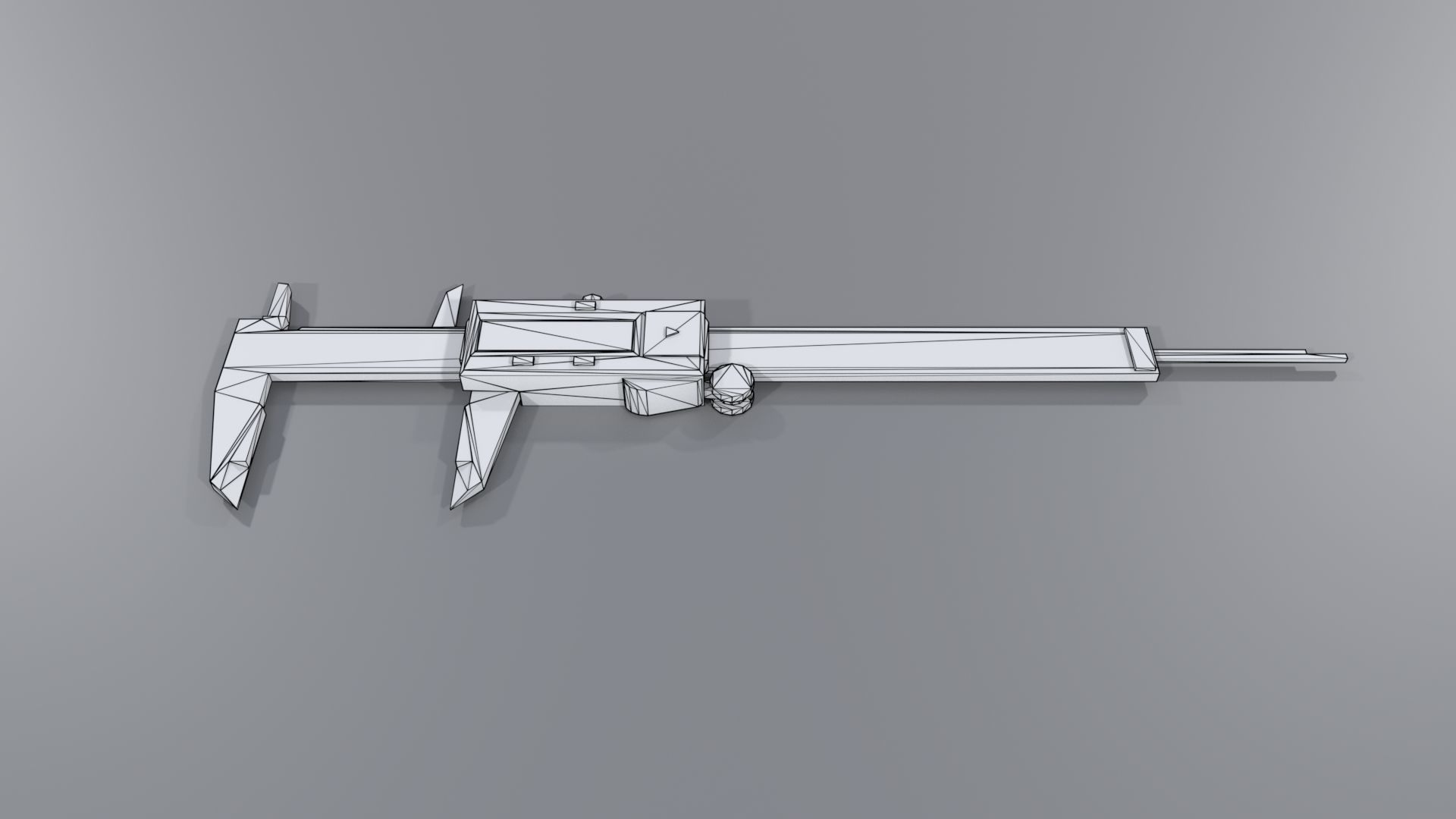 Digital caliper PBR Low-poly 3D model_9
