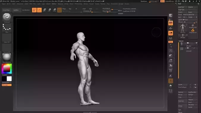 black human male 3D model