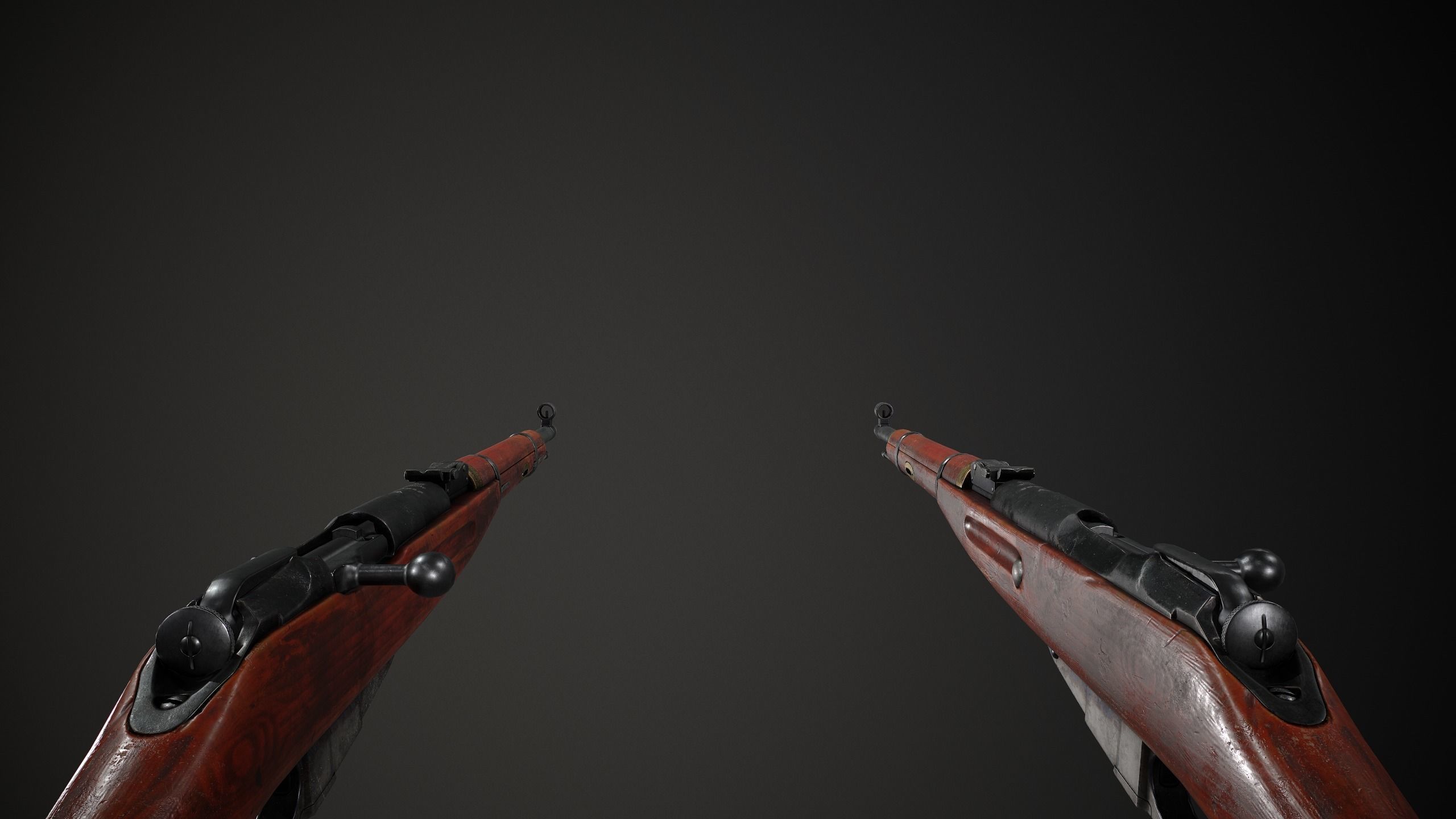 PBR Soviet Mosin Nagant M38 Low-poly 3D model_8