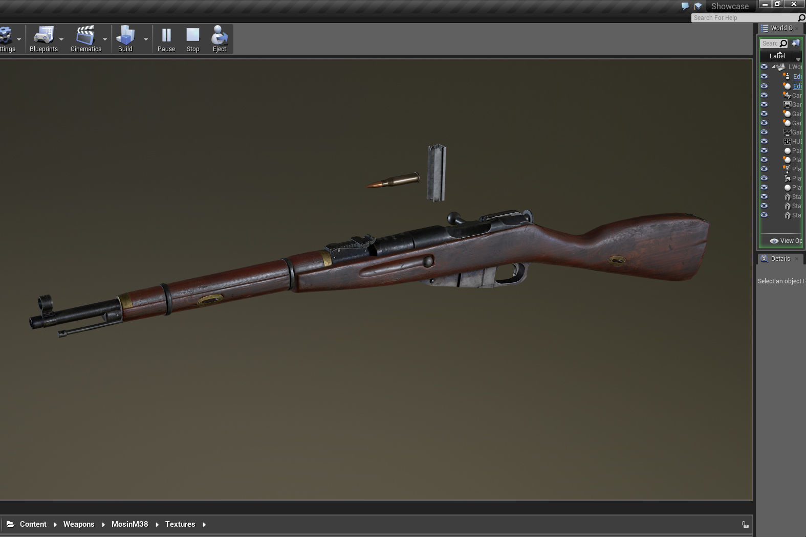 PBR Soviet Mosin Nagant M38 Low-poly 3D model_17