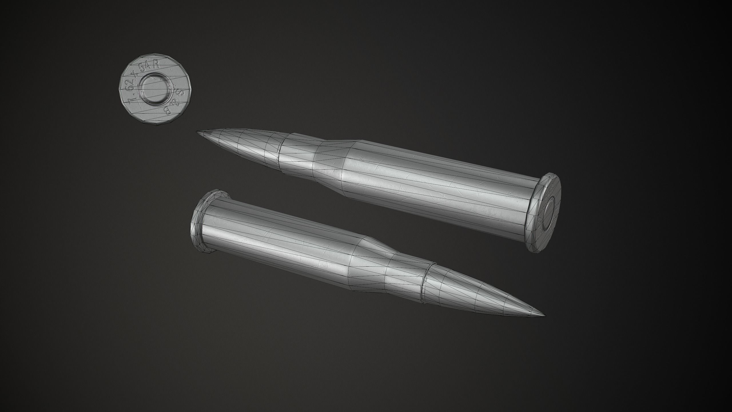 PBR Soviet Mosin Nagant M38 Low-poly 3D model_14