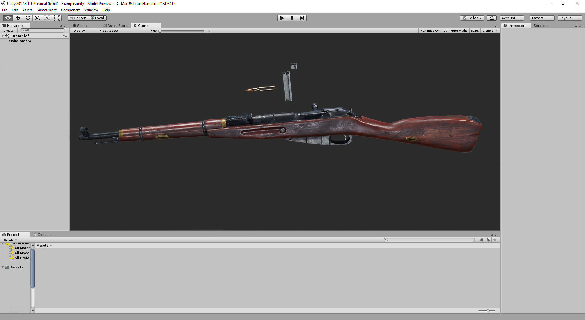 PBR Soviet Mosin Nagant M38 Low-poly 3D model_16