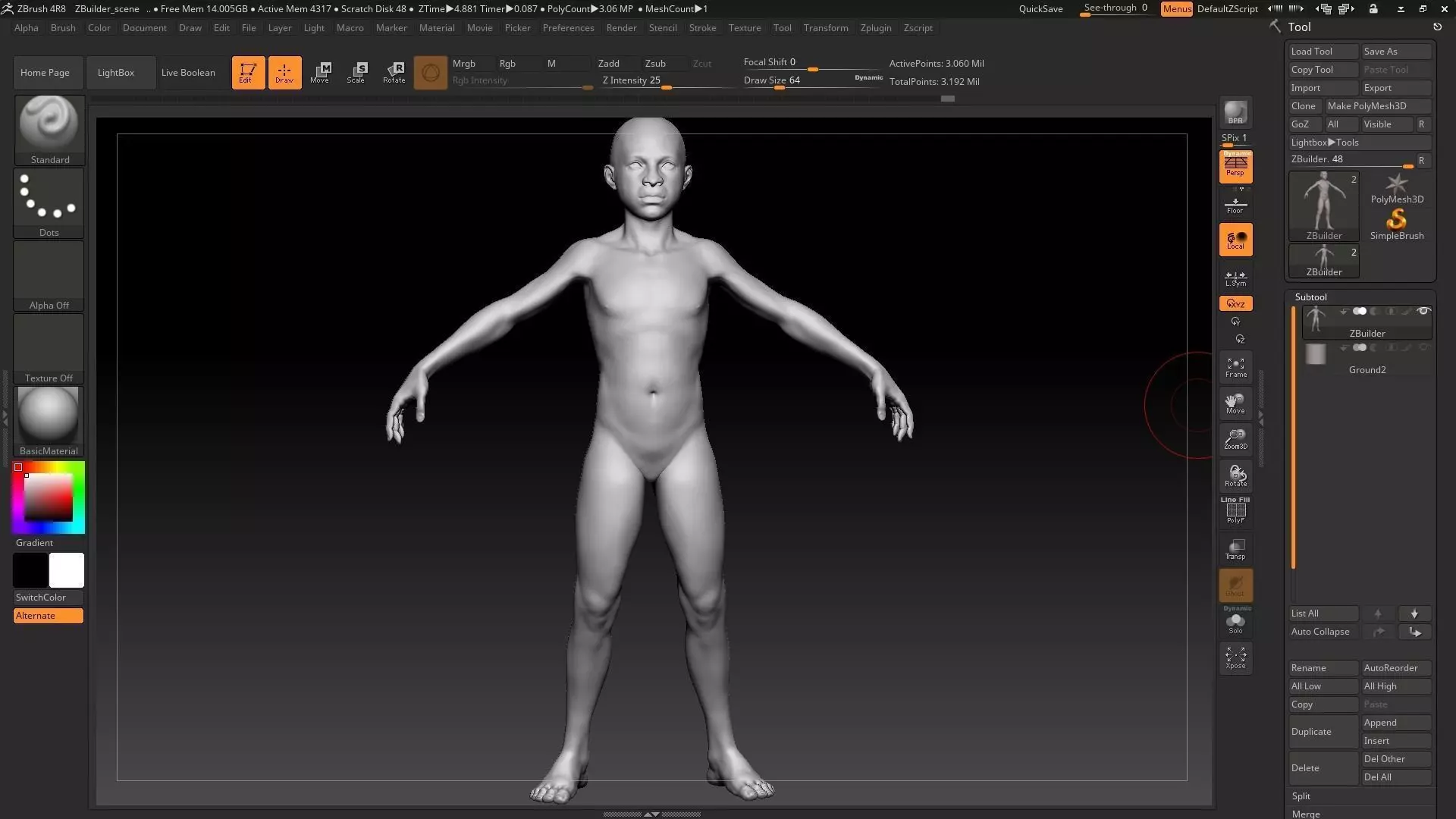 black kid boy 3D model