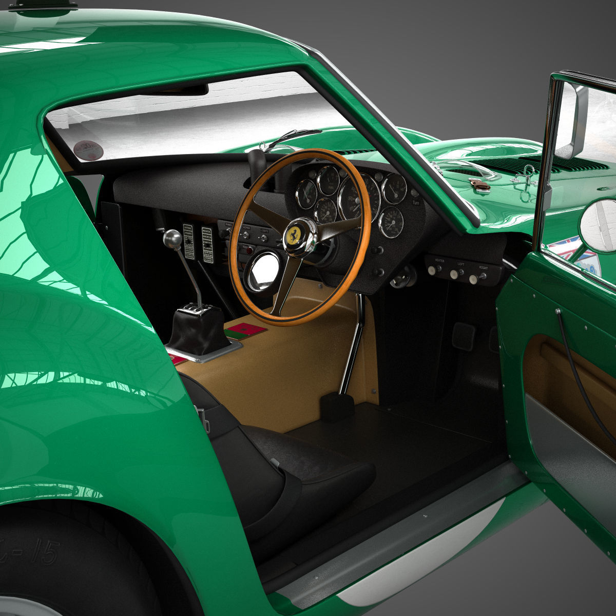 Ferrari 250 GTO - 3767 GT - No Engine 3D model_37