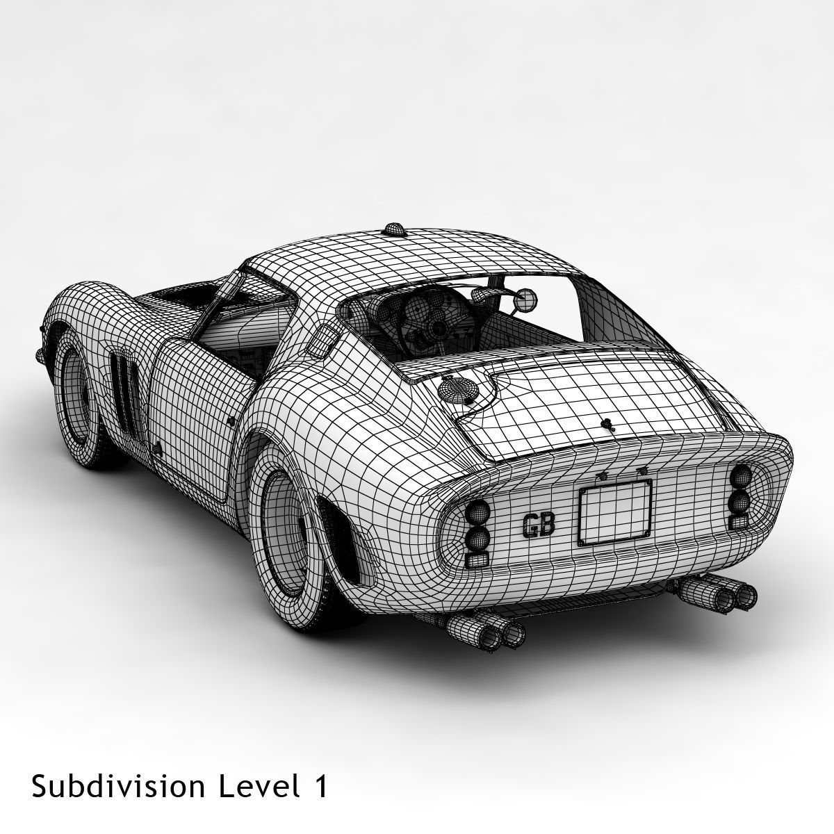 Ferrari 250 GTO - 3767 GT - No Engine 3D model_58