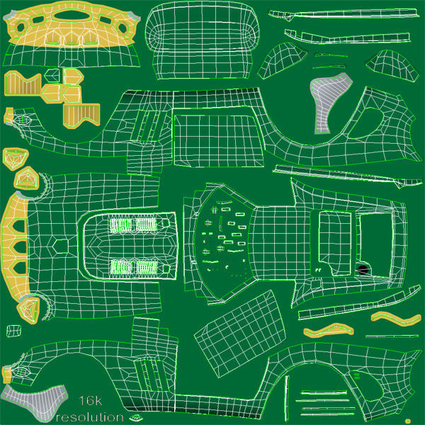 Ferrari 250 GTO - 3767 GT - No Engine 3D model_59