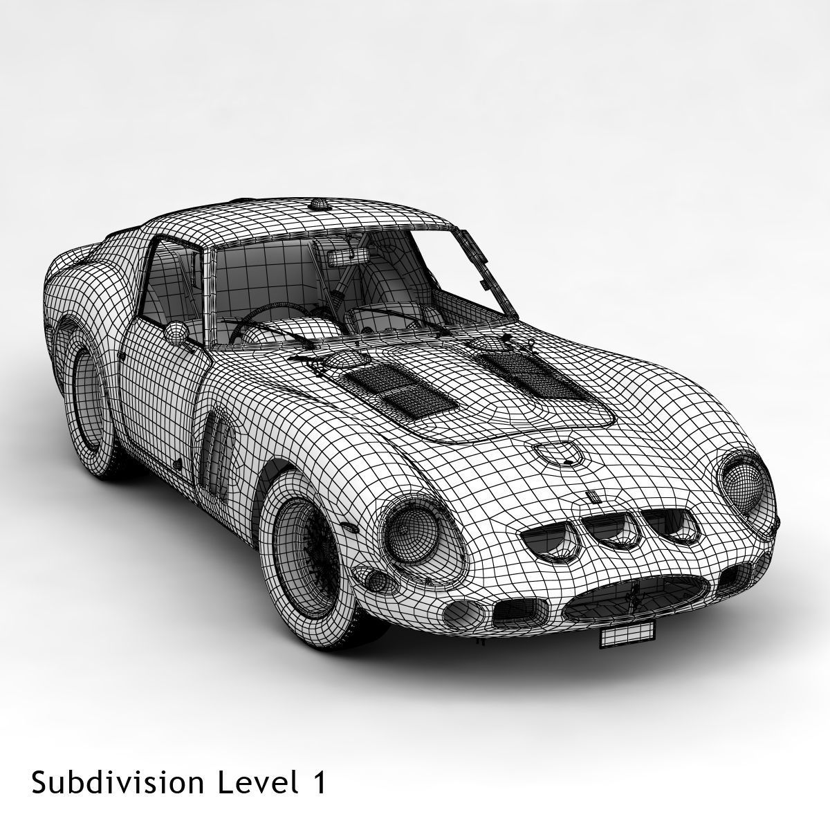 Ferrari 250 GTO - 3767 GT - No Engine 3D model_54