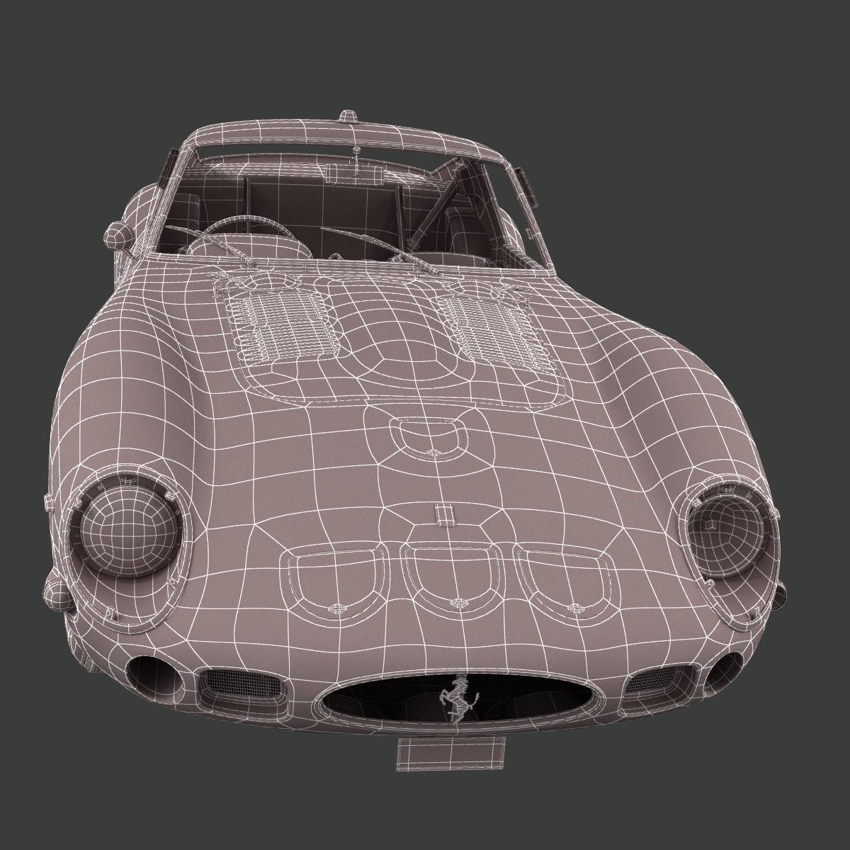 Ferrari 250 GTO - 3767 GT - No Engine 3D model_10