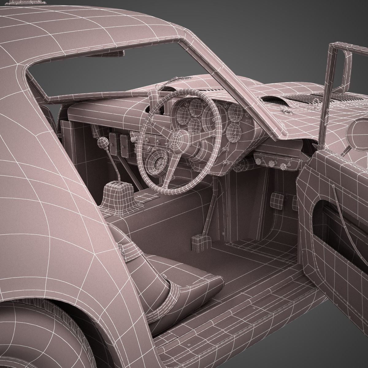 Ferrari 250 GTO - 3767 GT - No Engine 3D model_38