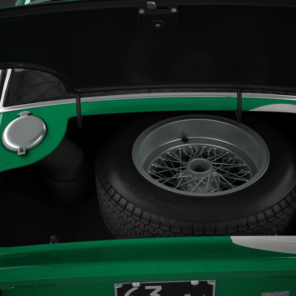 Ferrari 250 GTO - 3767 GT - No Engine 3D model_49