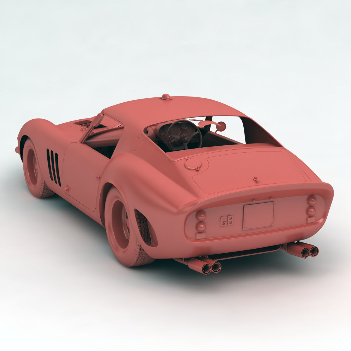 Ferrari 250 GTO - 3767 GT - No Engine 3D model_56