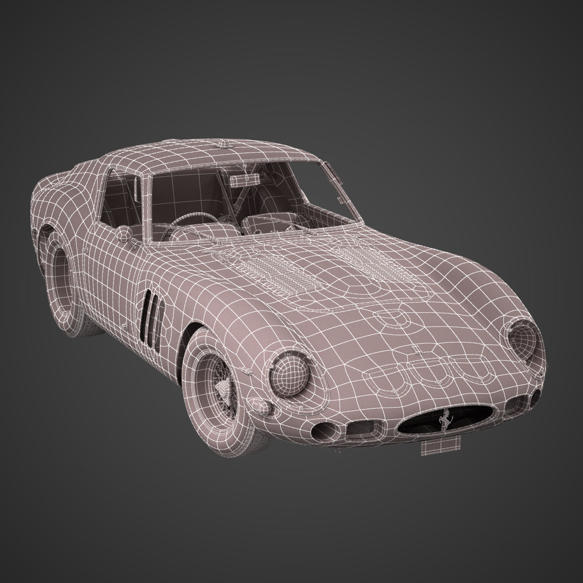 Ferrari 250 GTO - 3767 GT - No Engine 3D model_6