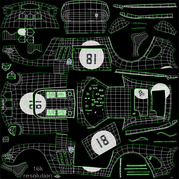 Ferrari 250 GTO - 3767 GT - No Engine 3D model_60