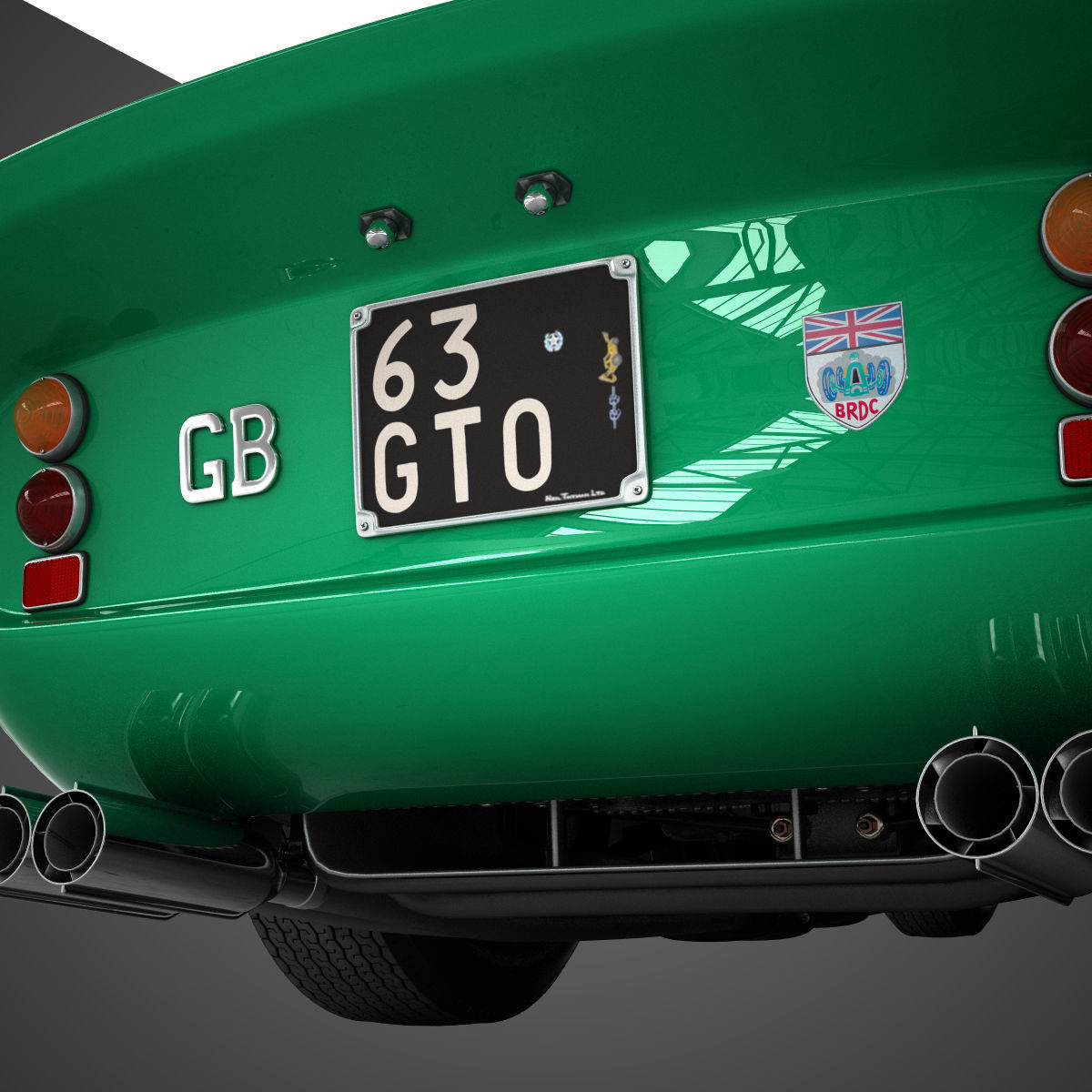 Ferrari 250 GTO - 3767 GT - No Engine 3D model_29