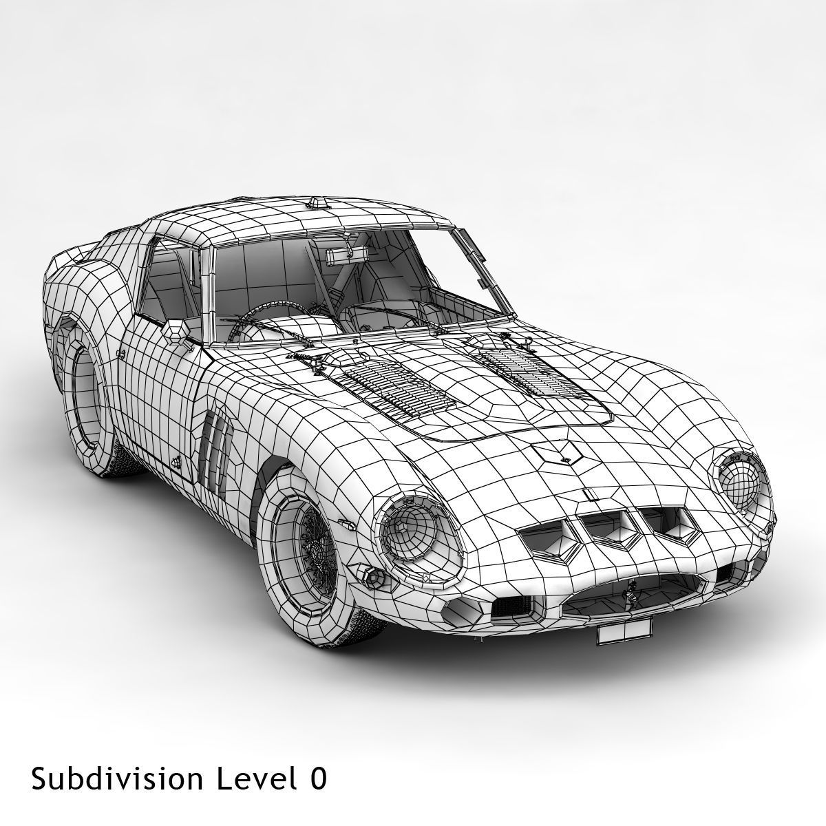 Ferrari 250 GTO - 3767 GT - No Engine 3D model_53