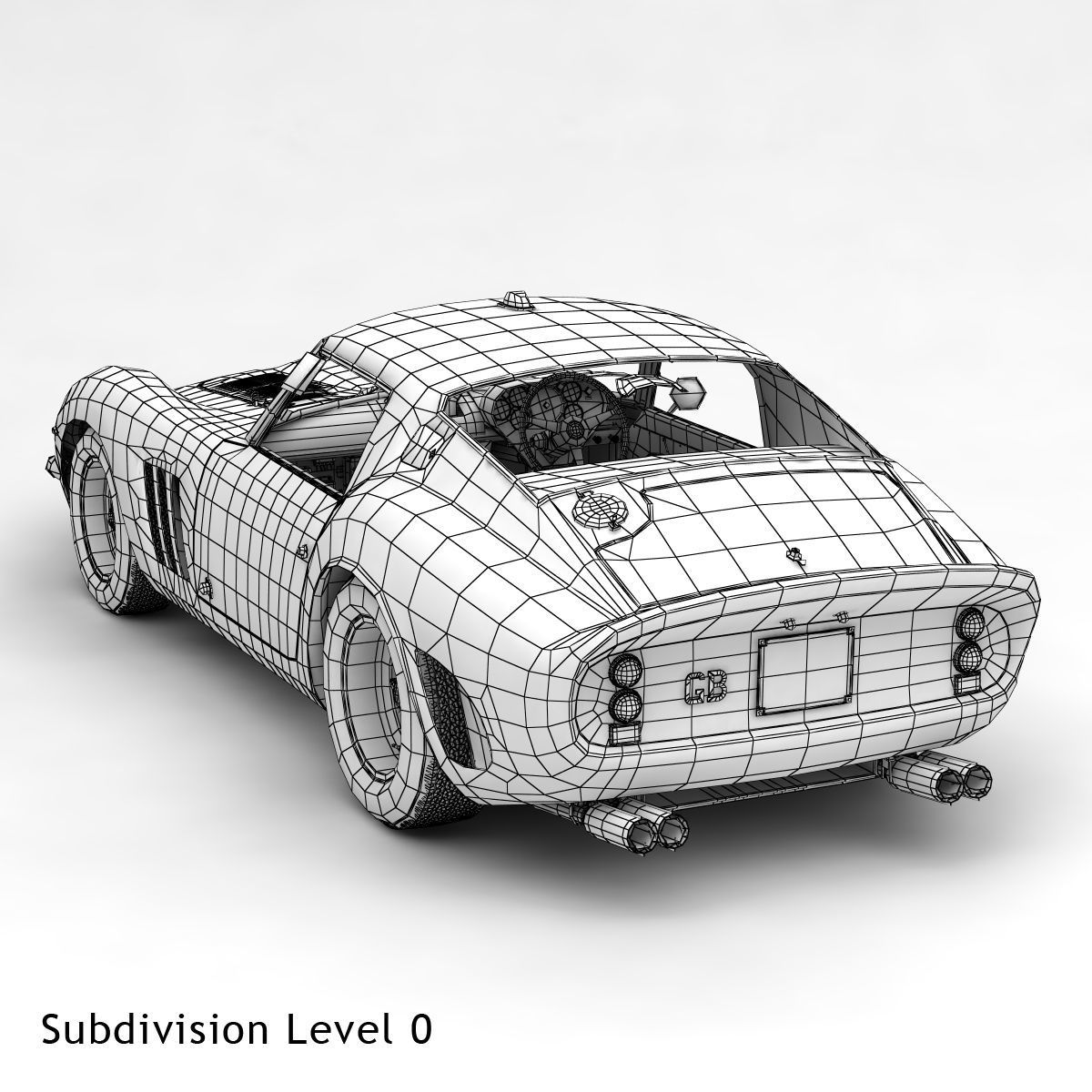 Ferrari 250 GTO - 3767 GT - No Engine 3D model_57