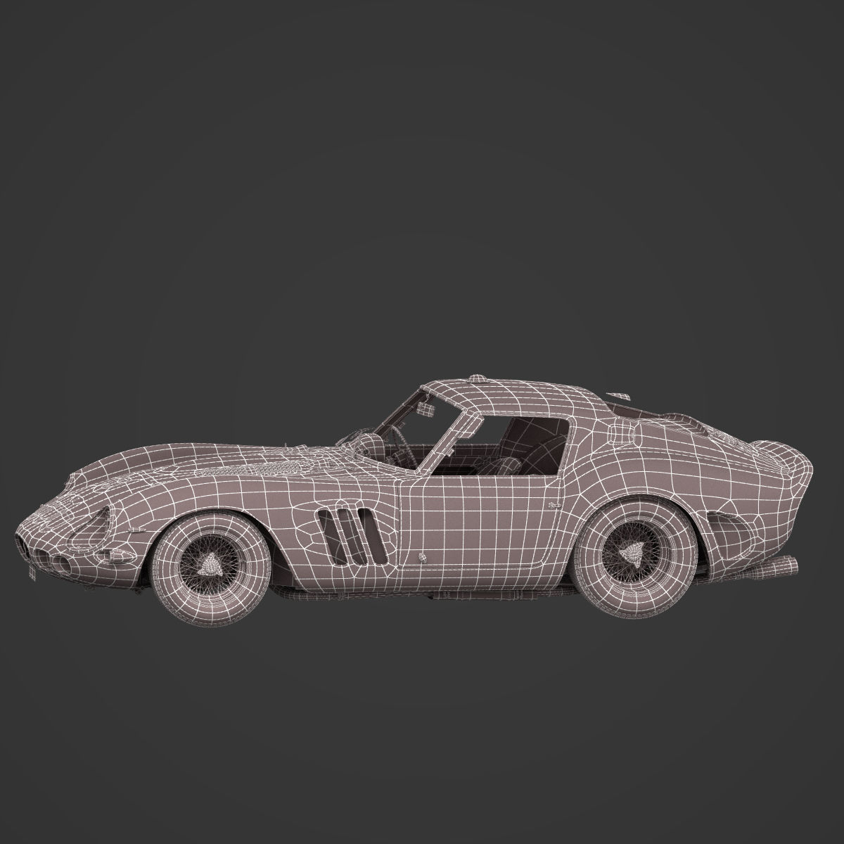 Ferrari 250 GTO - 3767 GT - No Engine 3D model_8