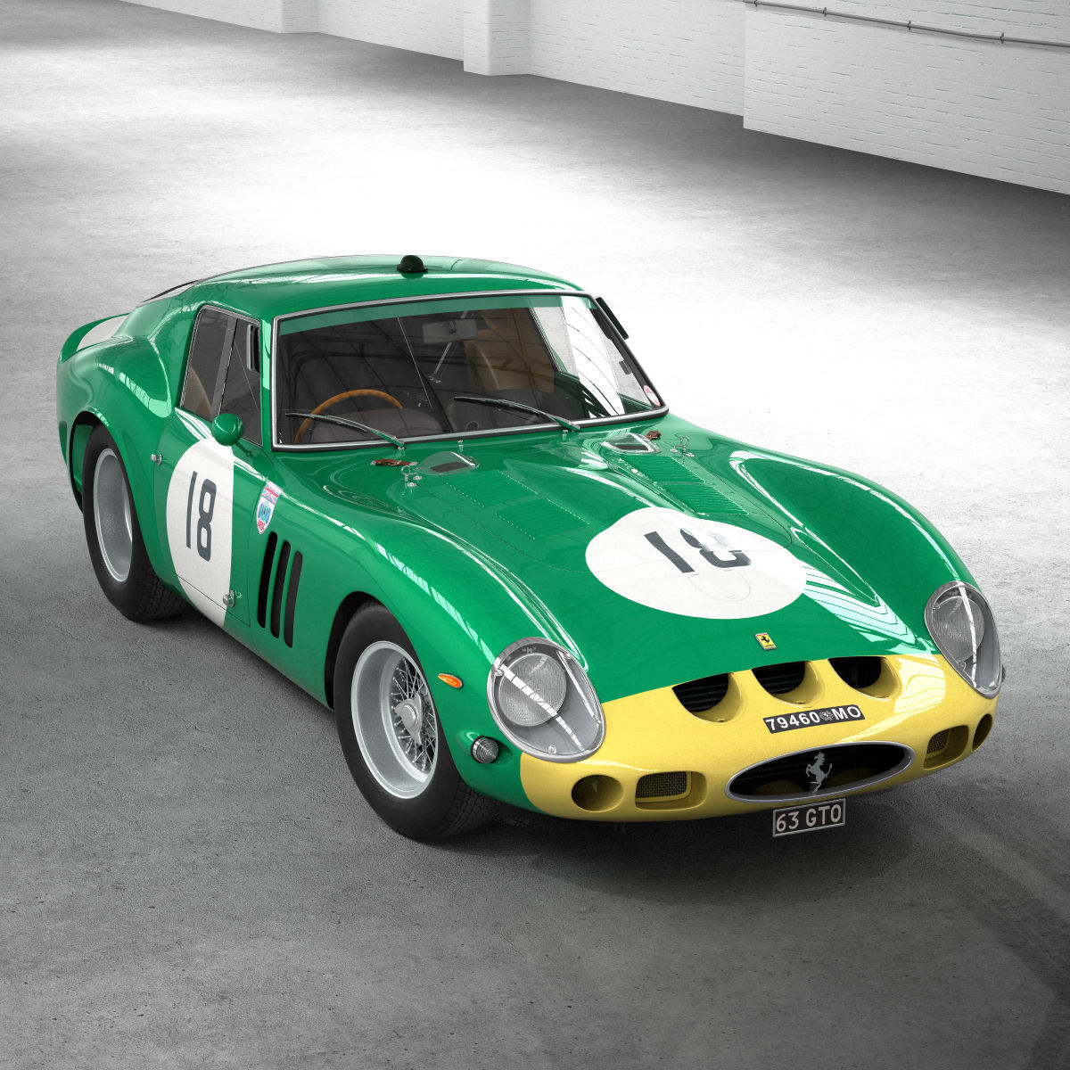 Ferrari 250 GTO - 3767 GT - No Engine 3D model_5