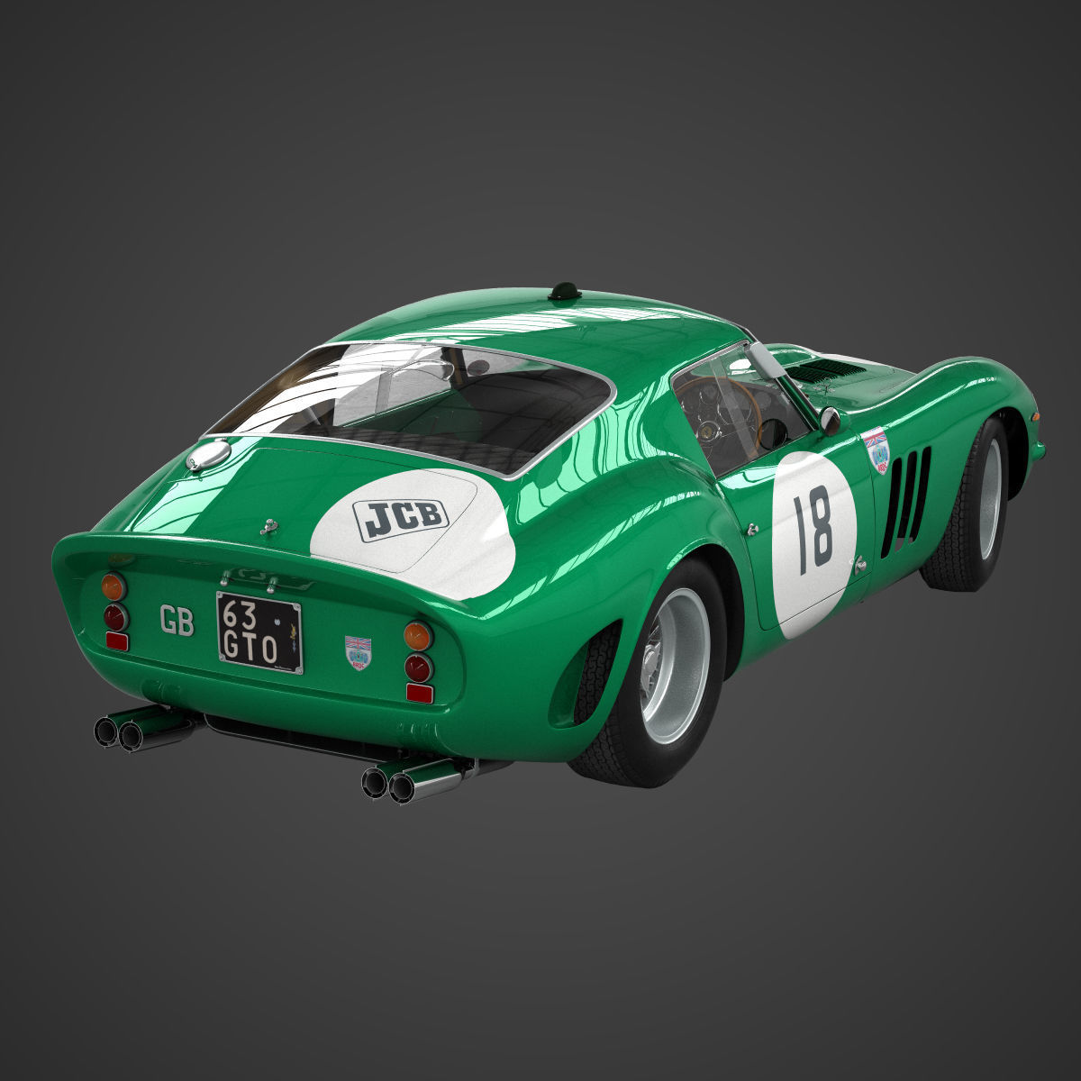 Ferrari 250 GTO - 3767 GT - No Engine 3D model_11