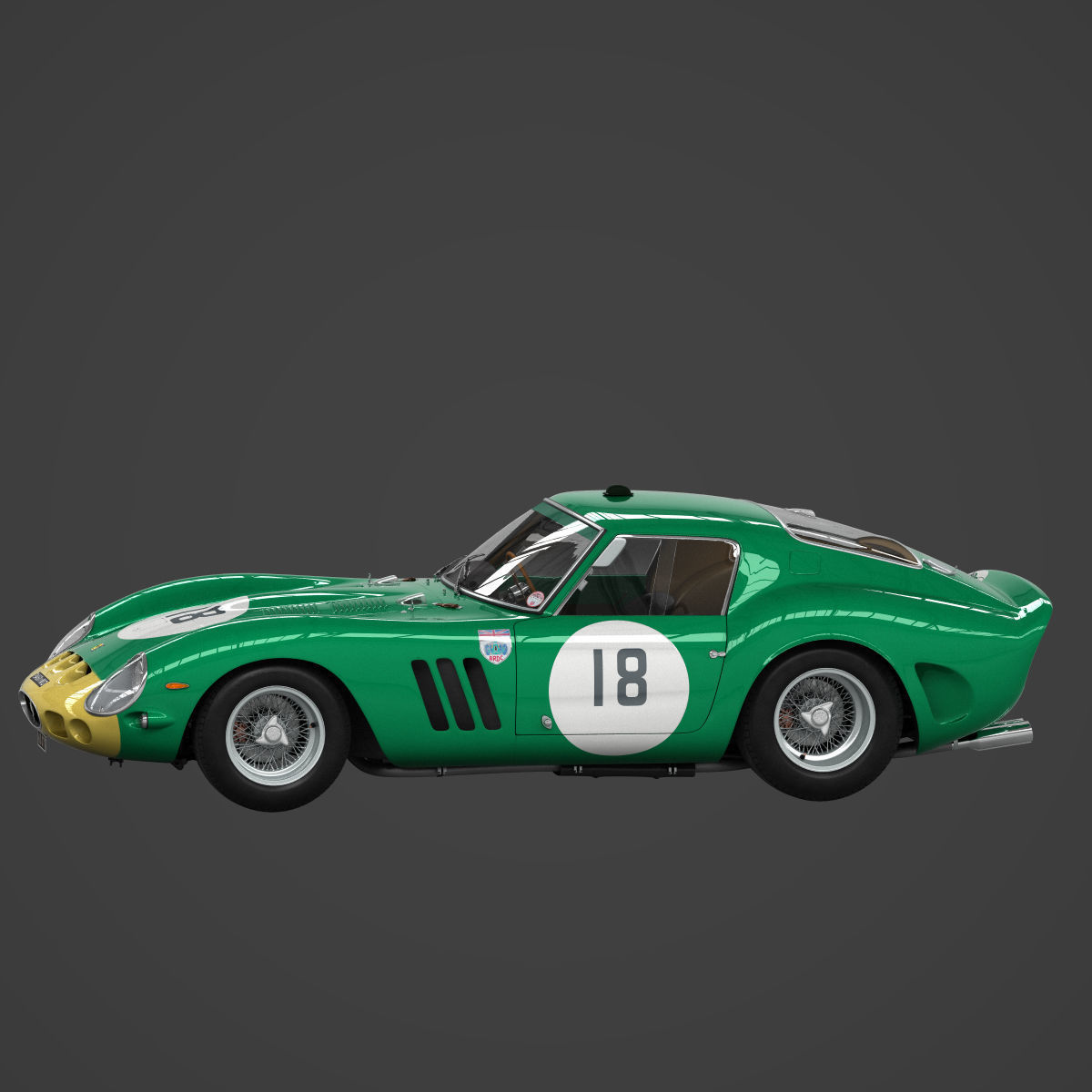 Ferrari 250 GTO - 3767 GT - No Engine 3D model_7