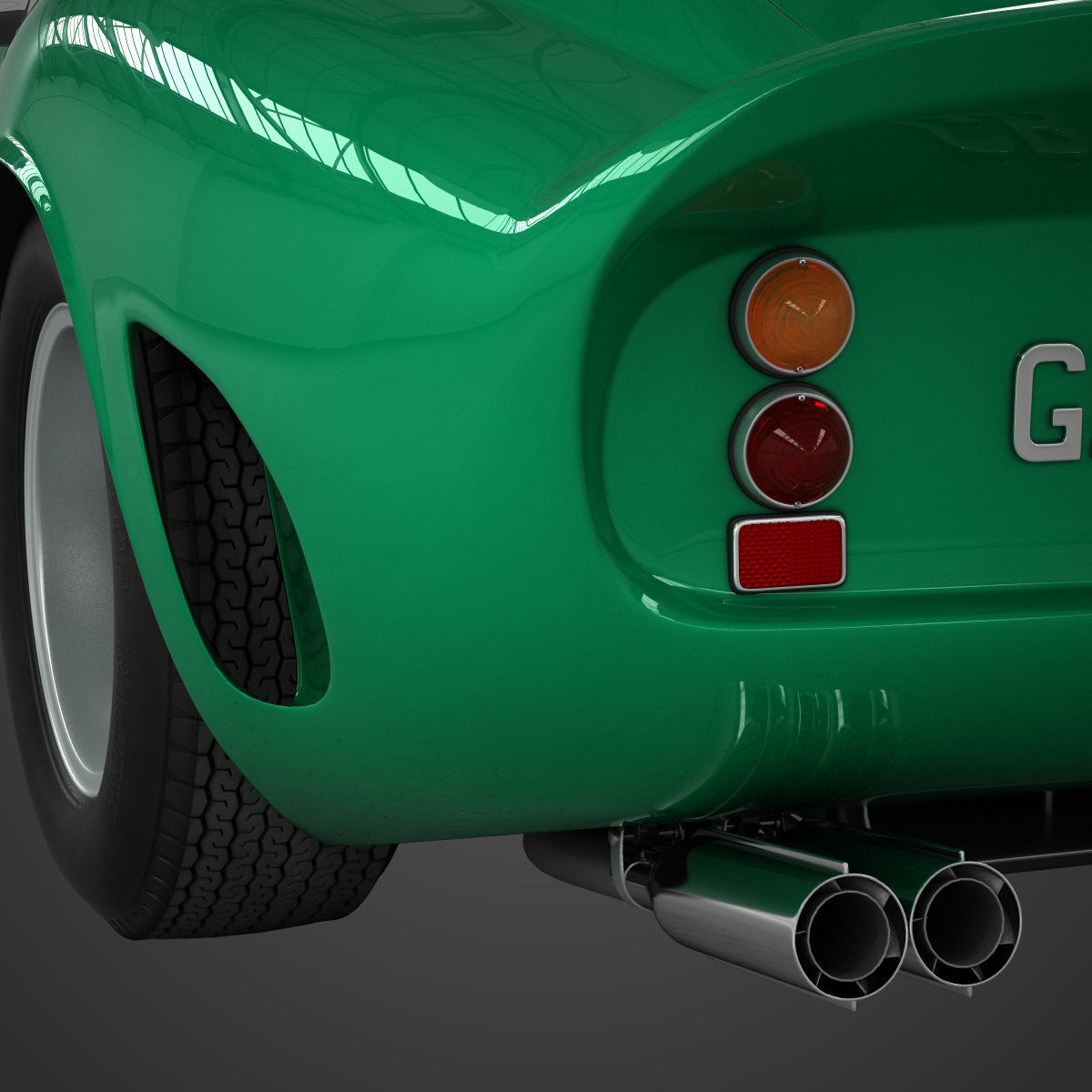 Ferrari 250 GTO - 3767 GT - No Engine 3D model_27