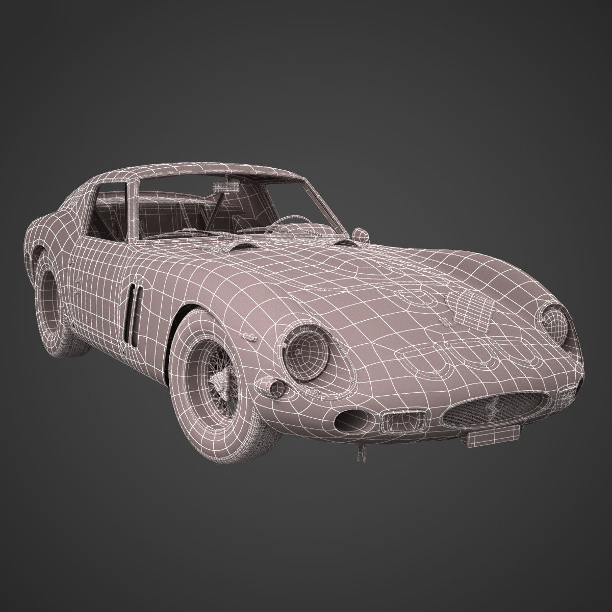Ferrari 250 GTO - 4219GT - No Engine 3D model_5