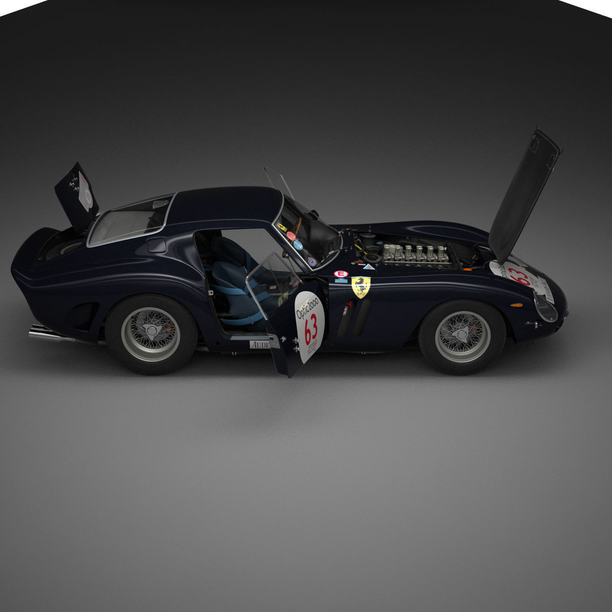 Ferrari 250 GTO - 4219GT - No Engine 3D model_77