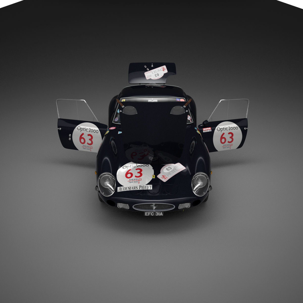 Ferrari 250 GTO - 4219GT - No Engine 3D model_74