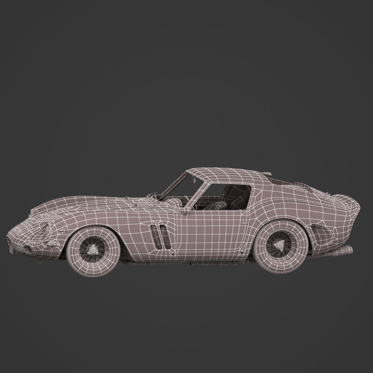 Ferrari 250 GTO - 4219GT - No Engine 3D model_9