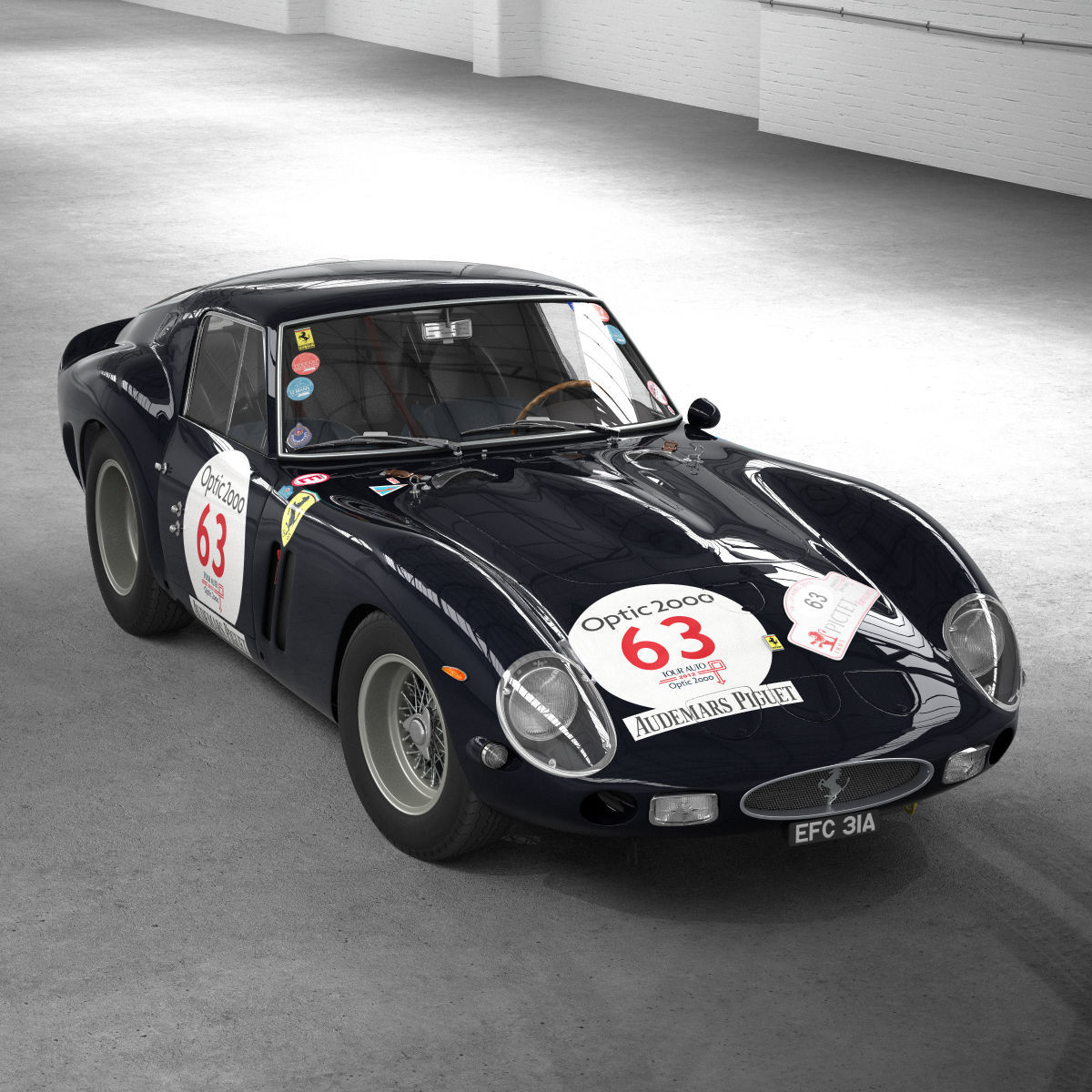 Ferrari 250 GTO - 4219GT - No Engine 3D model_2