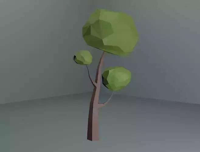 Trees Low Poly tree in polygons