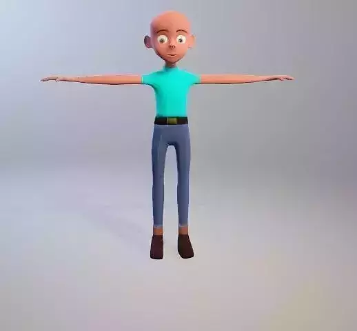 Personagem Cartooon  Low-poly 3D model
