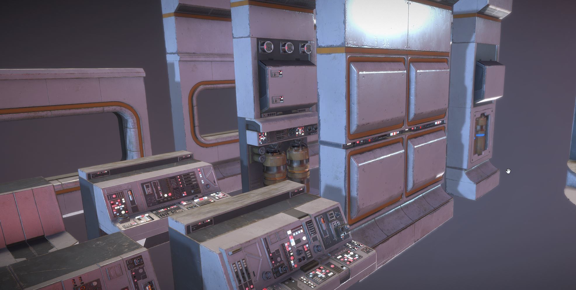 Sci Fi Parts Kit 1 Low-poly 3D model_2