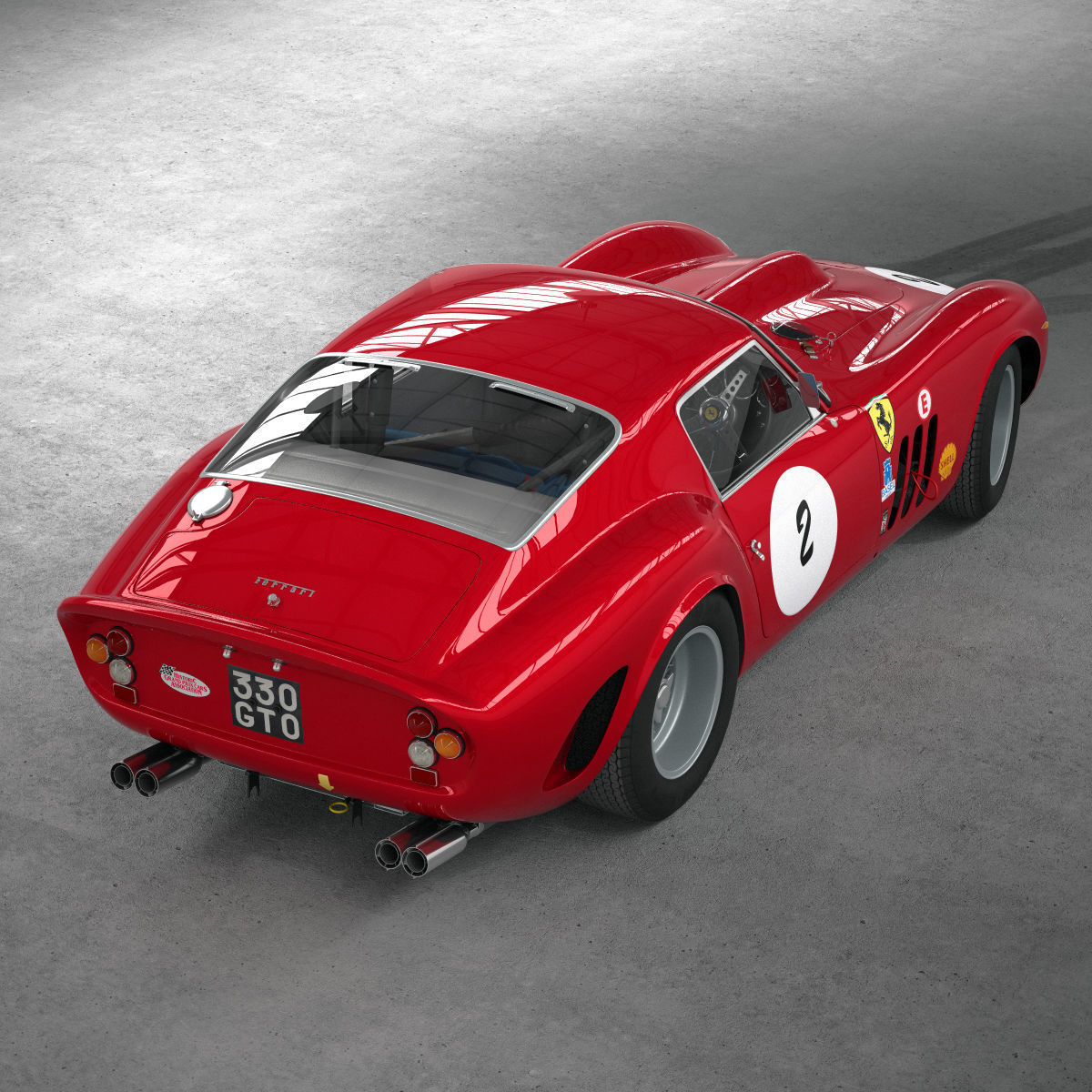 Ferrari 250 GTO - 330 GTO - 4561SA - No Engine 3D model_6