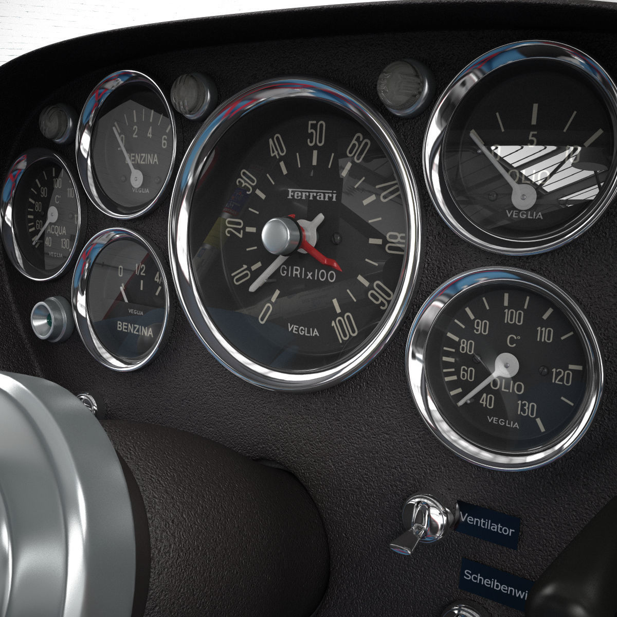 Ferrari 250 GTO - 330 GTO - 4561SA - No Engine 3D model_43