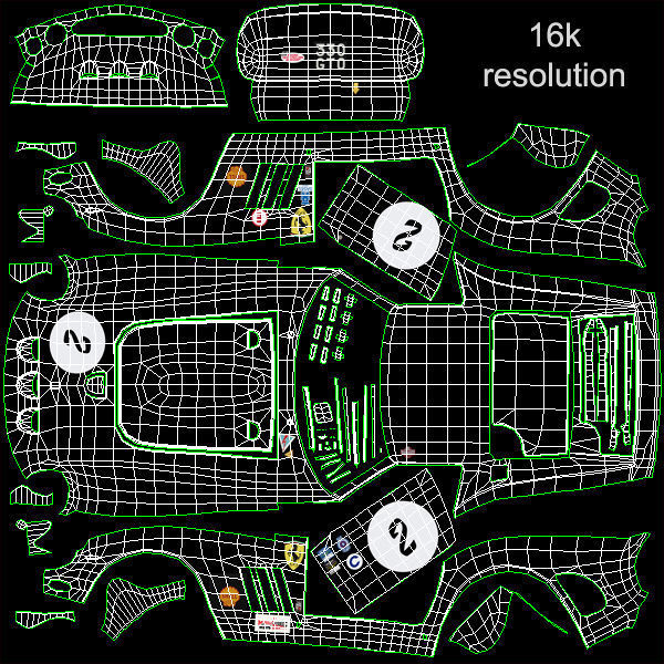 Ferrari 250 GTO - 330 GTO - 4561SA - No Engine 3D model_59