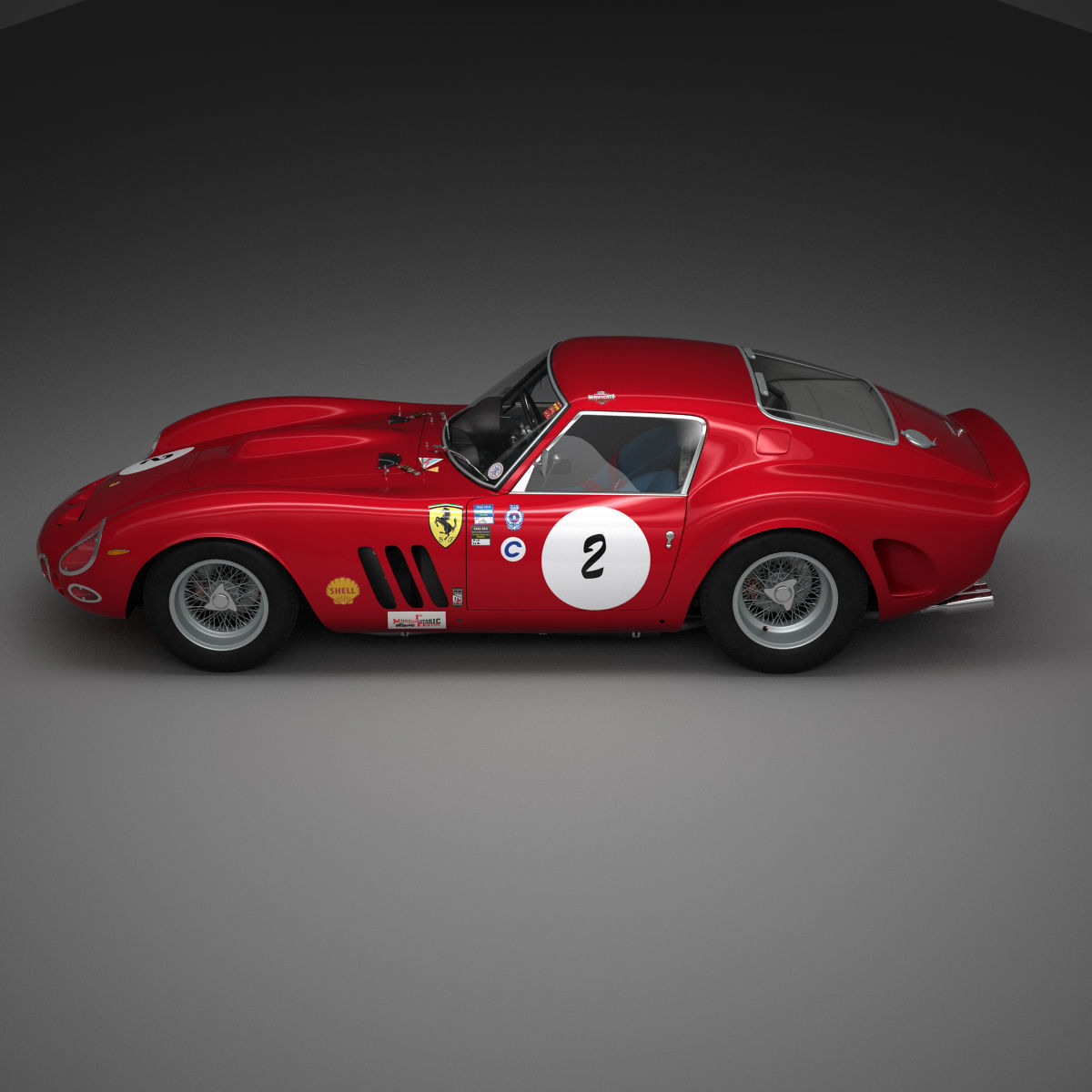 Ferrari 250 GTO - 330 GTO - 4561SA - No Engine 3D model_62