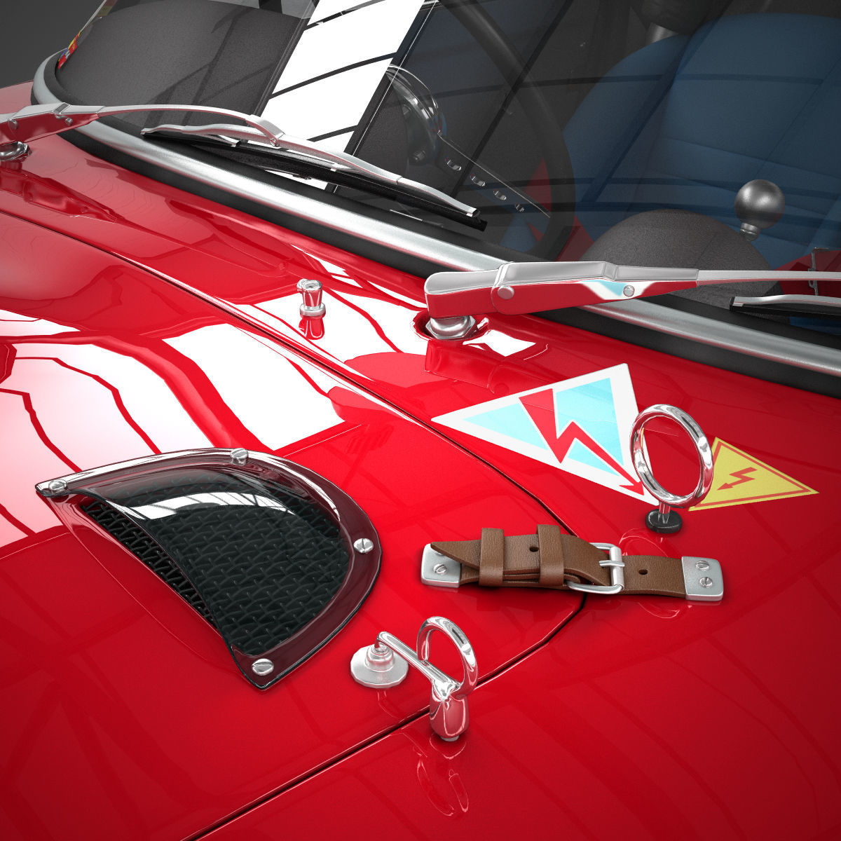 Ferrari 250 GTO - 330 GTO - 4561SA - No Engine 3D model_24