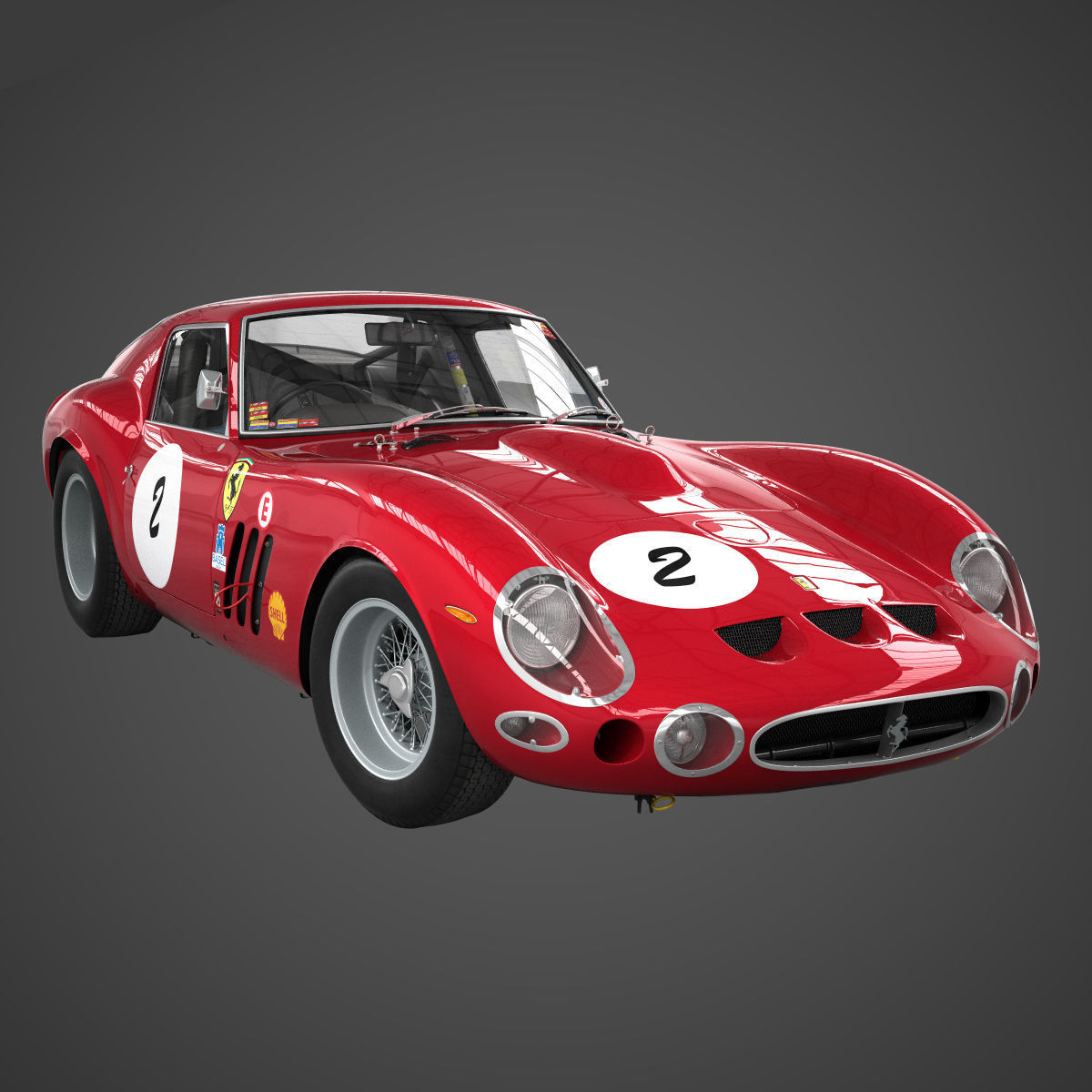Ferrari 250 GTO - 330 GTO - 4561SA - No Engine 3D model_5
