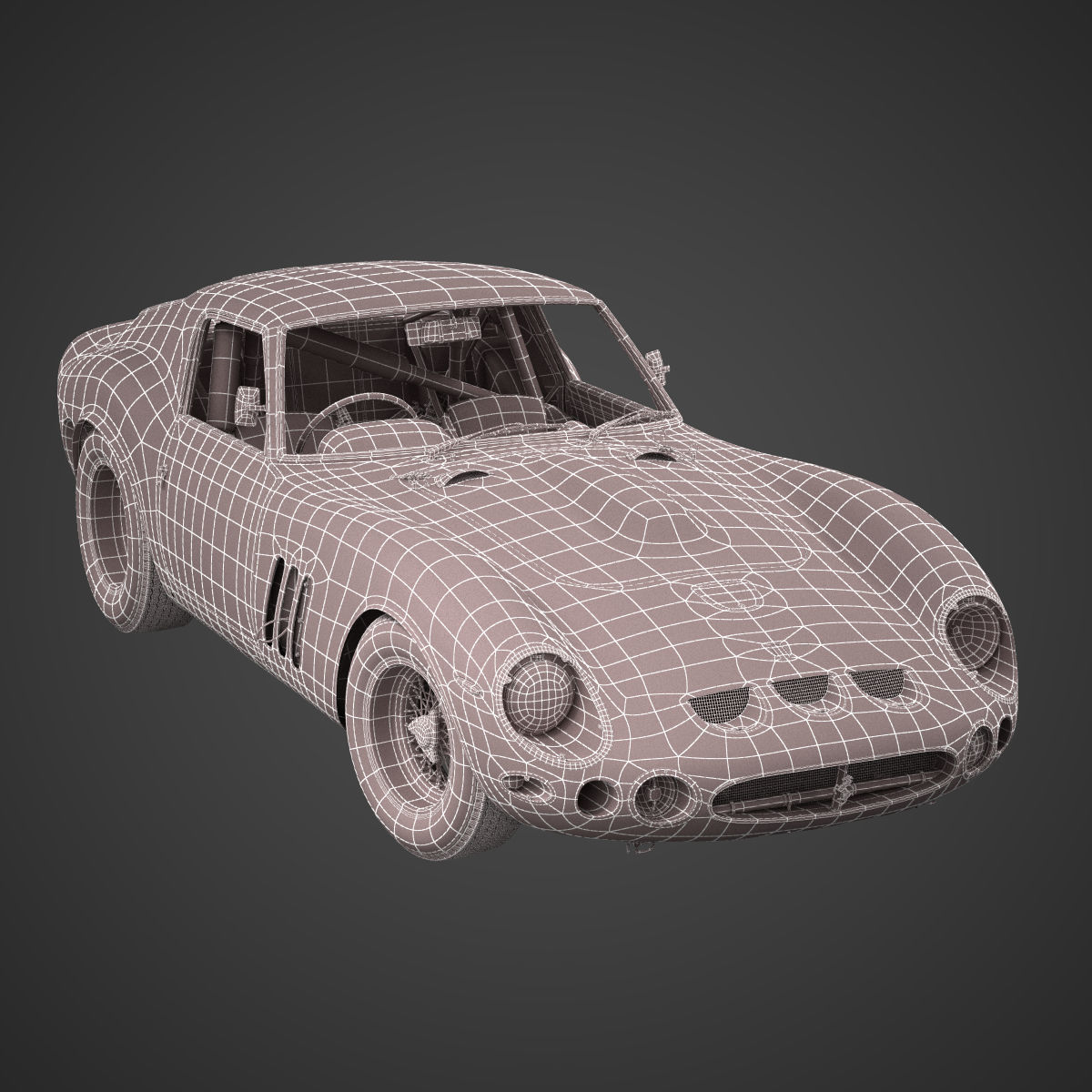 Ferrari 250 GTO - 330 GTO - 4561SA - No Engine 3D model_4