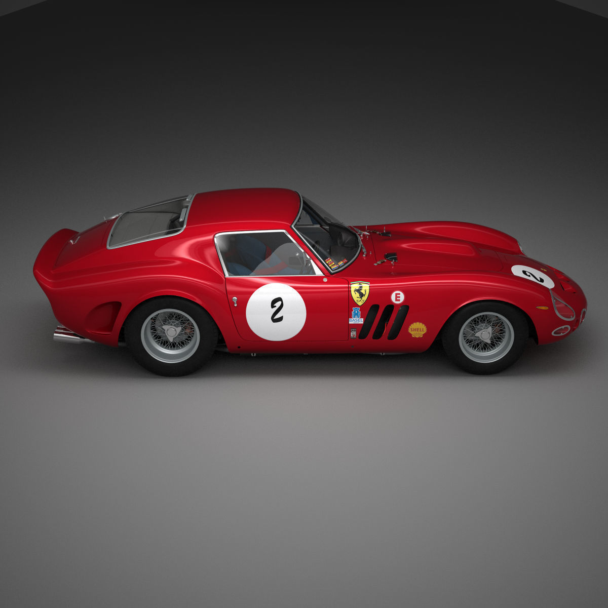 Ferrari 250 GTO - 330 GTO - 4561SA - No Engine 3D model_64