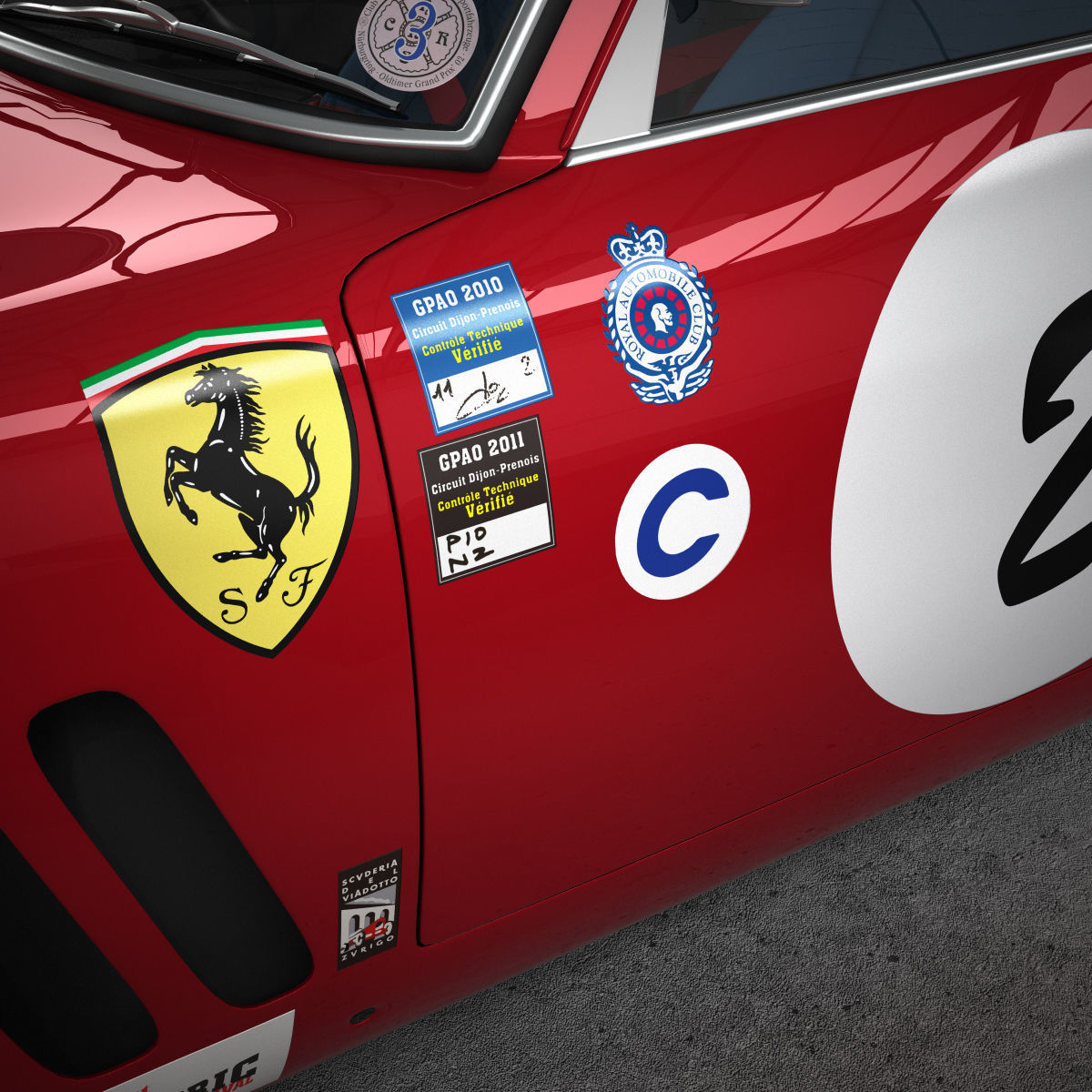 Ferrari 250 GTO - 330 GTO - 4561SA - No Engine 3D model_22