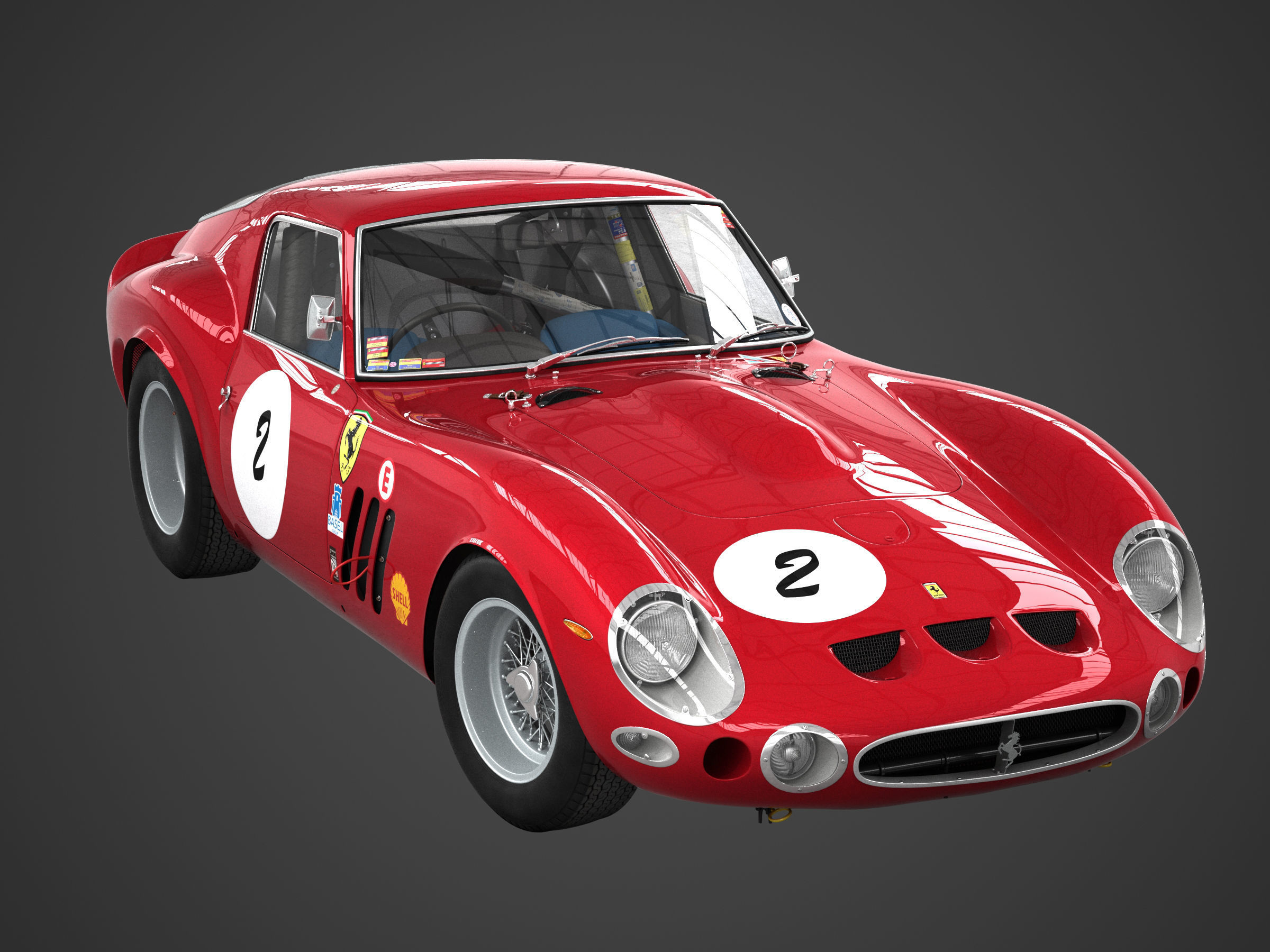 Ferrari 250 GTO - 330 GTO - 4561SA - No Engine 3D model_2